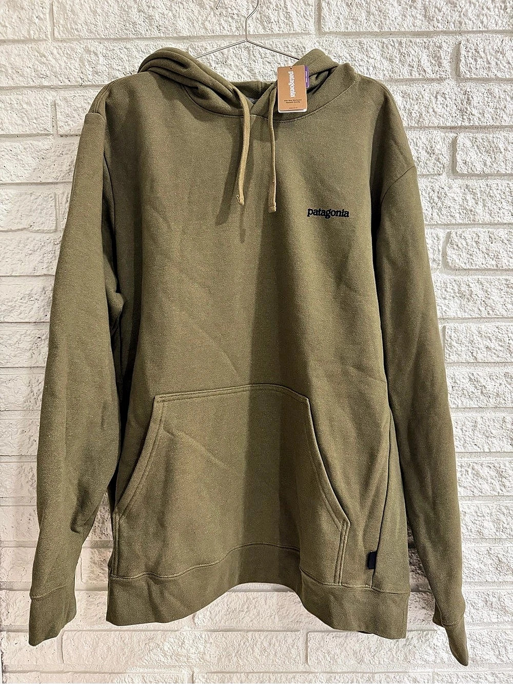 Patagonia Fitz Roy Horizons Uprisal Hoody Graphic Pullover Hoodie in Green XXL